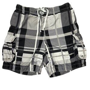 OP Men’s Swim Trunks XL Plaid Board Shorts